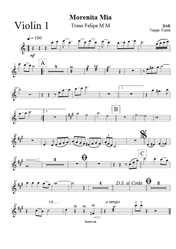 La imagen puede contener una previsualizacion de una partitura